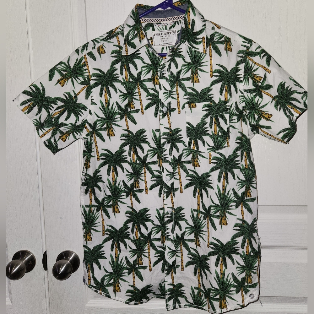 Palm Tree men's Hawaiian style shirt